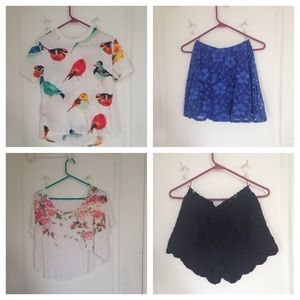 2 Outfit bundles! 2 tops and 2 bottoms