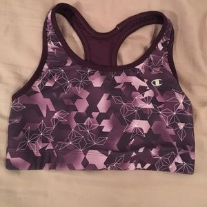 Patterned sports bra