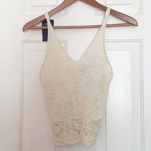 Brandy Melville Top Crotchet/Knit Tank