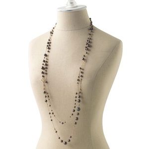 Stella & Dot Madeline Pearl Necklace in Gold