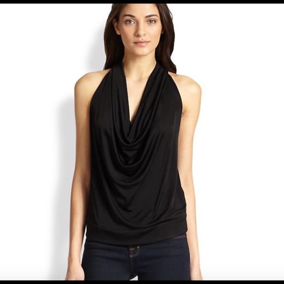 Diane von Furstenberg cowl neck halter top