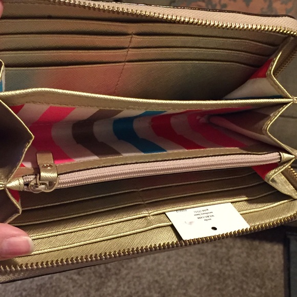 Kate Spade Gold Neda Wallet - Picture 4 of 4