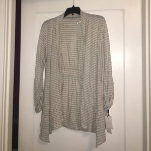 NWT Calvin Klein striped cardigan
