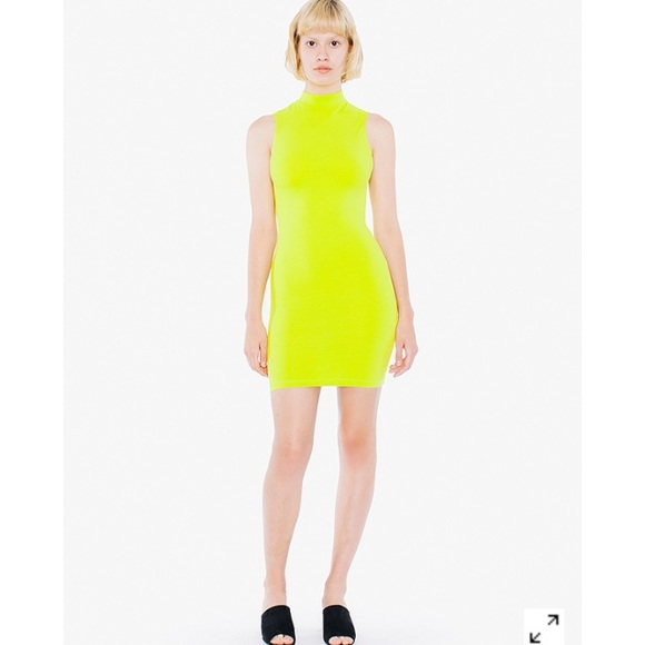 Brand new Cotton Spandex Mock Neck Mini Tank Dress