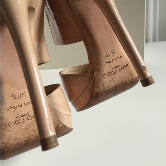 Jimmy Choo Nude Private Heels - Picture 3 of 4