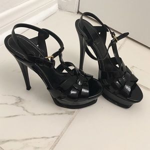 YSL  patent leather heels