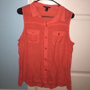 Button up tank top