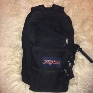 black big student jansport backpack