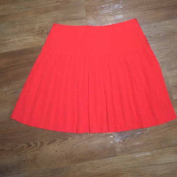 orange tennis skirt
