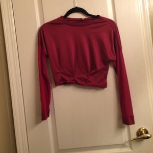 Maroon crop top