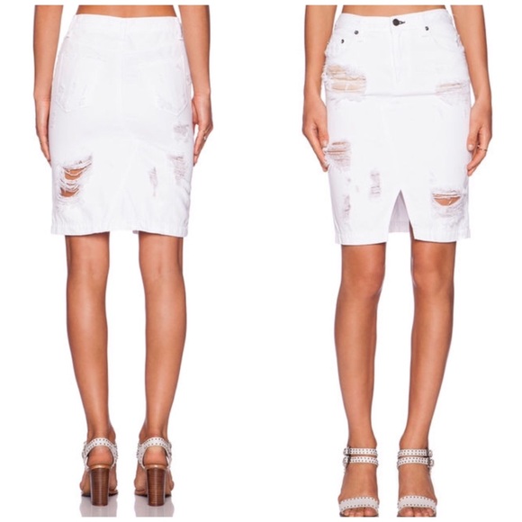 Rag & bone White Denim Skirt - Picture 2 of 4
