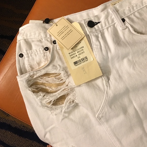 Rag & bone White Denim Skirt - Picture 3 of 4