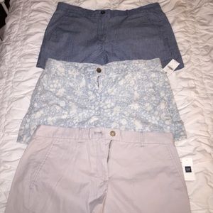 Three pairs of size 6 Gap Shorts!!