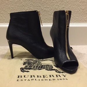 Burberry Haverstock Peep Toe Booties