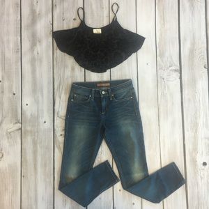 Black Velvet Bralette Pins and Needles