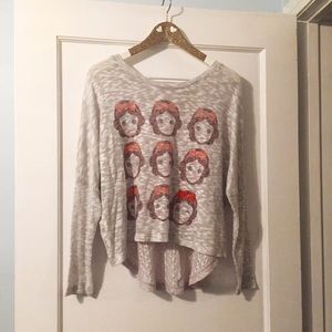 Snow White sheer sweater top💋🍎