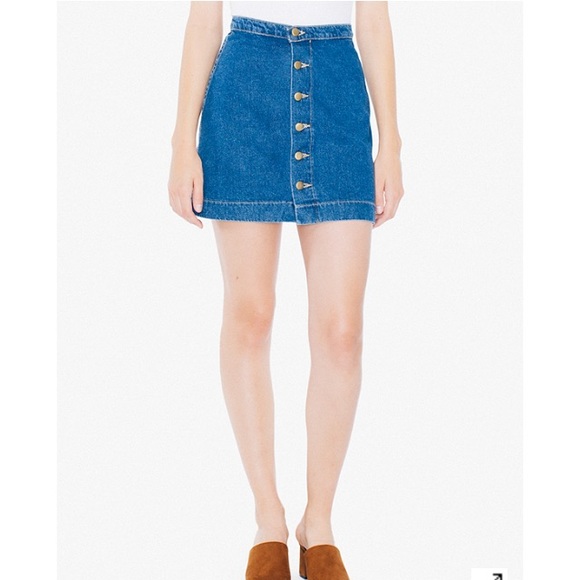 AA denim button up skirt