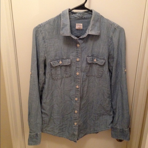 J. Crew Denim Top.
