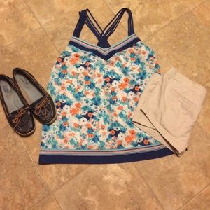 Hold!! NWOT LC Lauren Conrad floral blouse/tank