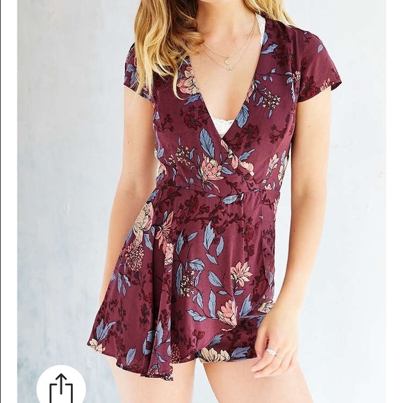 Brand new KimchiBlue purple floral romper(REDUCED)