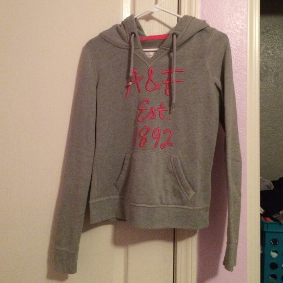 XS Abercombie & Fitch Grey Hoodie
