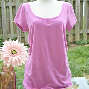 Purple LOFT short sleeve top