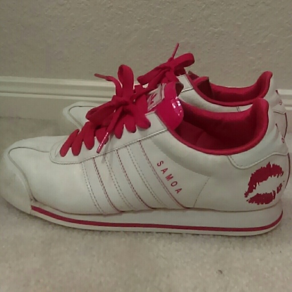 Red/white Valentine's Day adidas