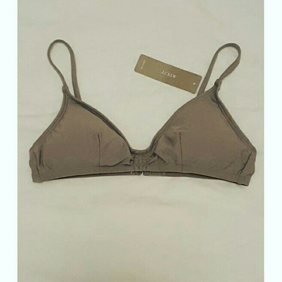 J. Crew XXS Slate Gray Bikini Top