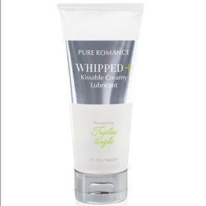 Whipped +. Creamy lubricant with Triplex tingle.