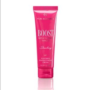 Boost. Flavored enhancement cream.