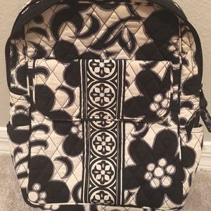 Vera Bradley black and white backpack
