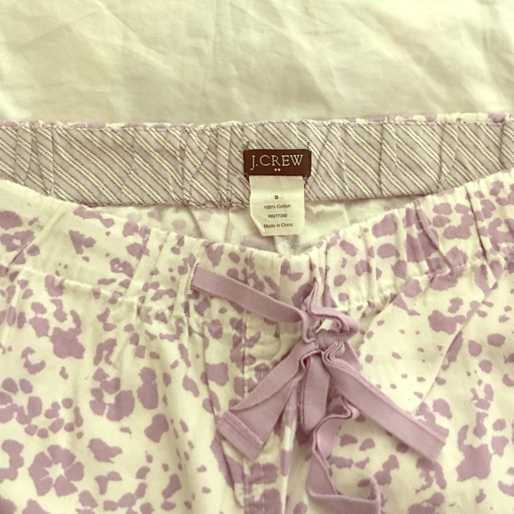 Super comfy J Crew PJ Pants! Purple/white leopard!