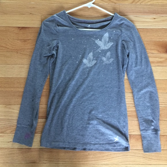 Grey long sleeved shirt