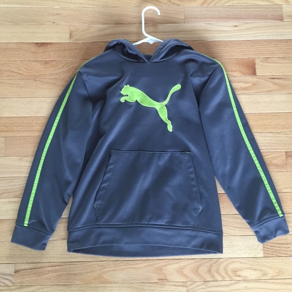 Grey and yellow sweatshirt