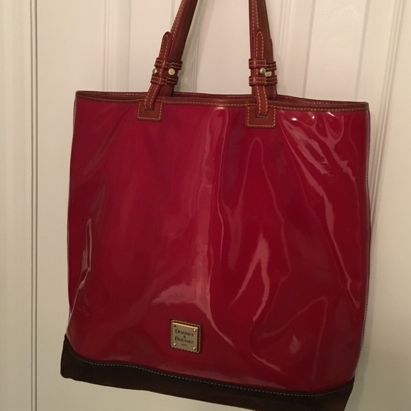 Dooney & Bourke Red Patent Leather Tote