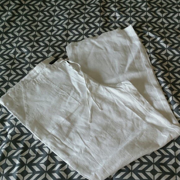 Drawstring linen pants