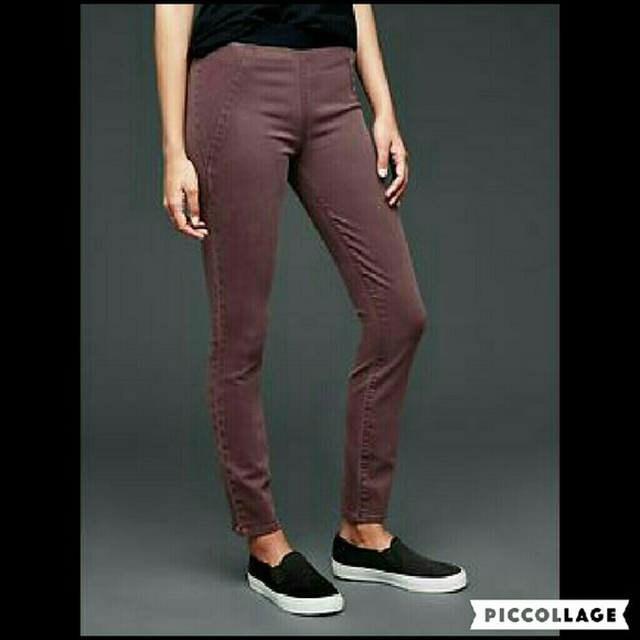 GAP Pants - GAP Resolution Pull On Legging Jeans in Eggplant