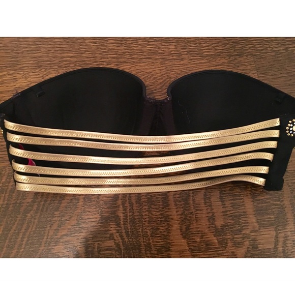 Victoria secret gold strappy bikini top