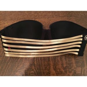 Victoria secret gold strappy bikini top