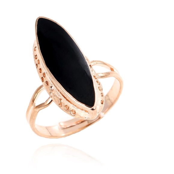 Dainty Black Gold Jewelry Set 2 LEFT - Picture 2 of 4