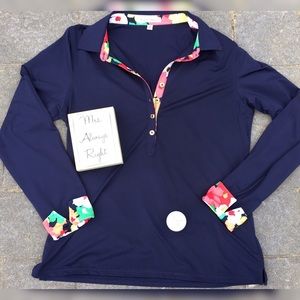 Fairway and Greene Floral/Navy Shirt