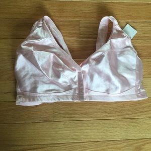 Pink front clip bra