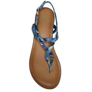Fergalicious Shoes - Fergalicious blue floral sandals Fergalicious Shoes - Fergalicious blue floral sandals