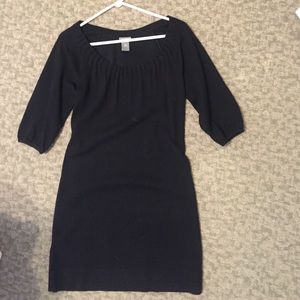 Black Ann Taylor sweater dress. 3/4 sleeves