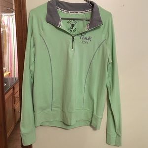 VS Pink Half zip yoga pullover