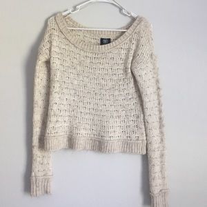 Cream cable knit sweater