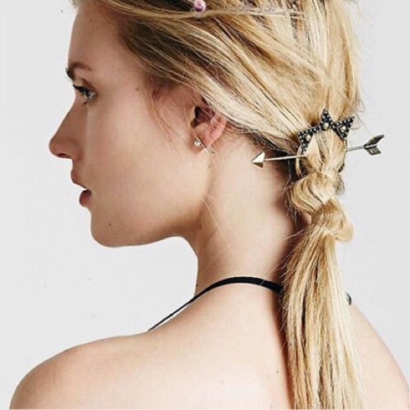 Arrow Hair Pin Antique Metal Hair Jewelry
