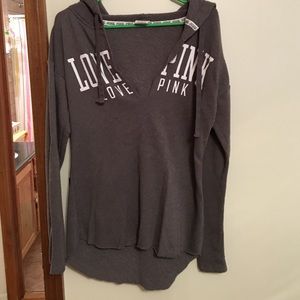Hooded V-neck sweatshirt from VS Pink