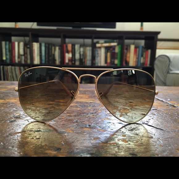 Ray-Ban aviator matte gold sunglasses
