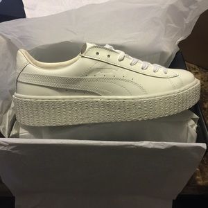 rihanna creepers white